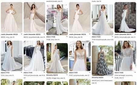 Image of bridal Pinterest page